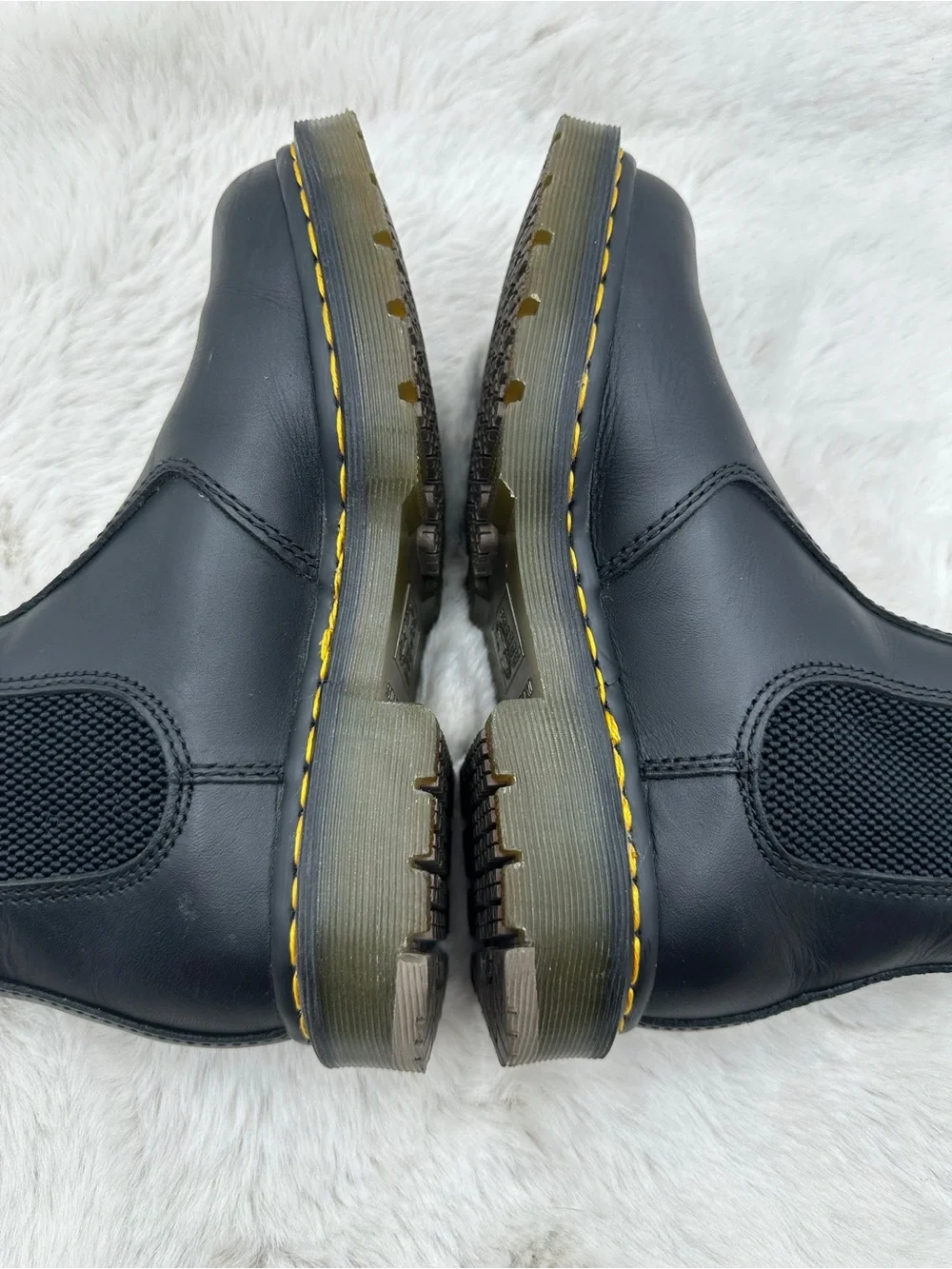 Dr. Martens 2976 SR Chelsea Boots Black Leather safety‎ men’s size 6